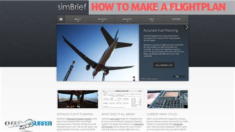 Simbrief Tutorial How To Create A Flightplan For Free Youtube