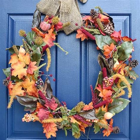This Beautiful Floral Fall Wreath Is So Easy And Inexpensive To Make