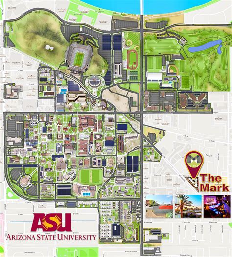 33 Arizona State University Campus Map Maps Database Source