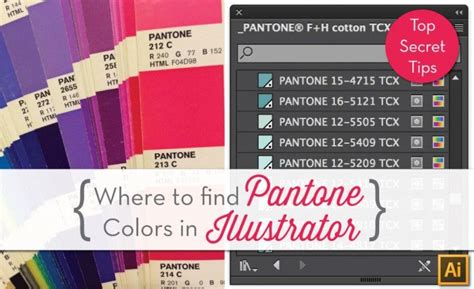 Finding Pantone Colors In Illustrator Colorxml