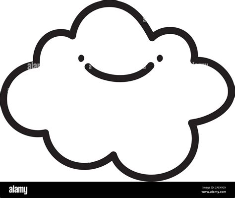Baby Shower Nube Lindo Personaje De Caricatura Ilustraci N Vectorial