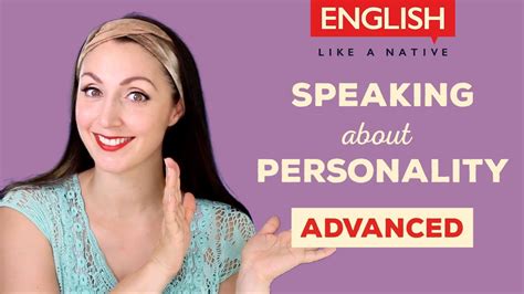 30 Advanced English Phrases For Describing Personality Youtube