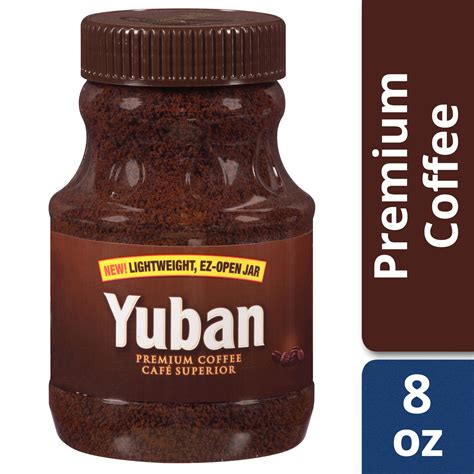 Yuban Instant Coffee Caffeinated 8 Oz Jar