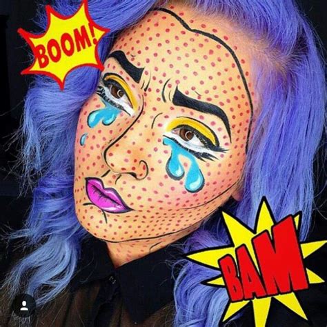 Pop Art Pop Art Makeup Carnival Face Paint Makeup