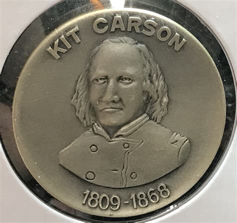 1809 1868 Metal Arts Co Sterling Silver Kit Carson Taos Nm Medal 26
