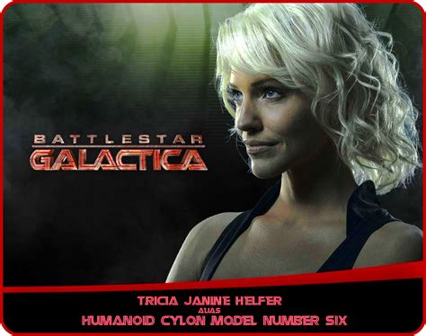 Tricia Janine Helfer Alias Humanoid Cylon Model Number Six Battlestar Galactica Photo