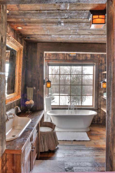 Log cabin bathroom ideas shabby chic vanity design ideas. Cabin Forever | Cabin bathrooms, Cabin interiors, Rustic ...