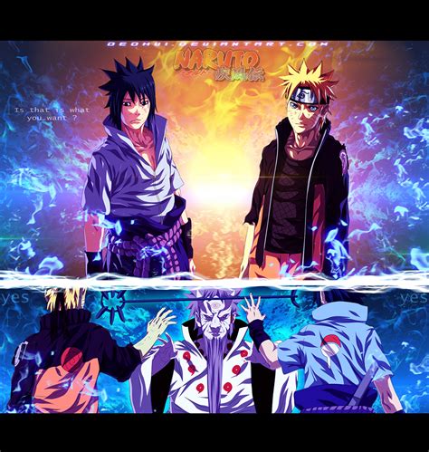 Nine Beasts In Naruto Sasuke Is Indra Naruto 671 Daily Anime Art