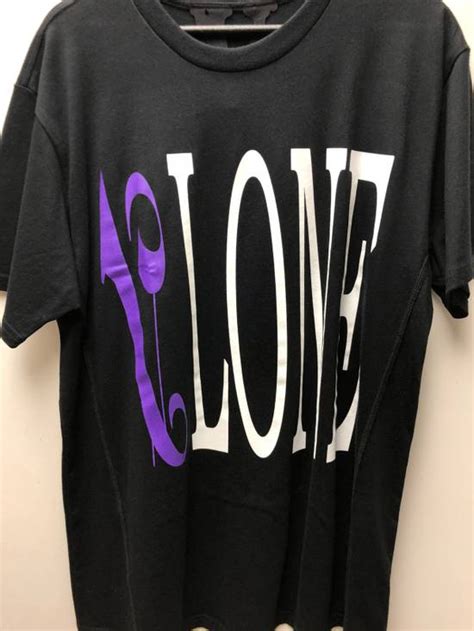 Vlone Vlone X Palm Angels Blackpurple T Shirt Grailed