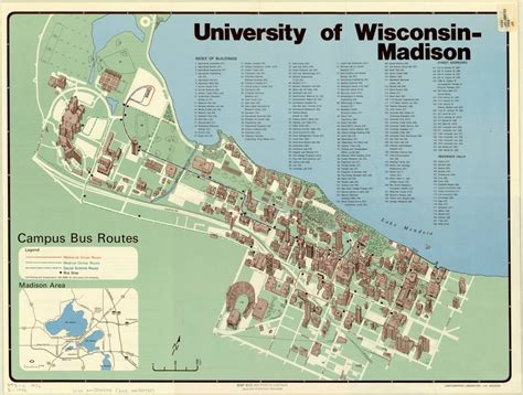 Uw Madison Campus Map 1978 Uwmadison