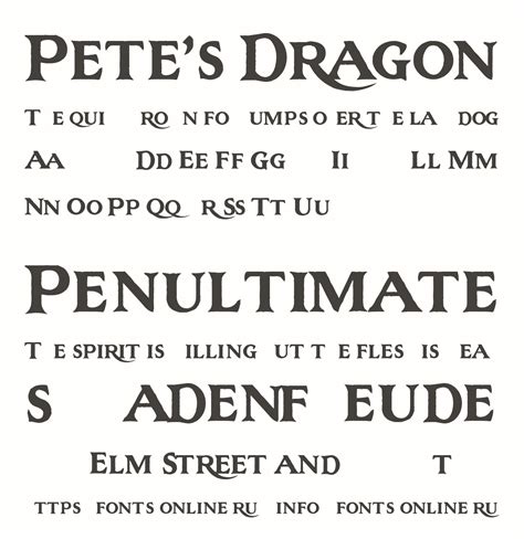 Petes Dragon Font