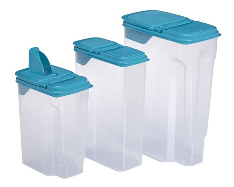 Mainstays Plastic Food Storage Containers With Flip Top Lids Set Of 3