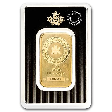 1 Oz Gold Royal Canadian Mint Bar A Precious Metals
