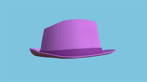 Trilby Hat 12 Pink 3d Model By Gsommer