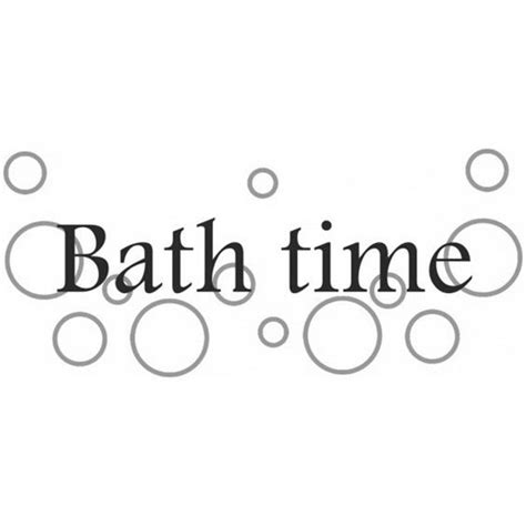 The Word Bath Time Written In Black Ink