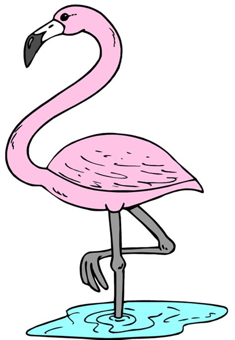 Flamingo Clipart Black And White Clip Art Library