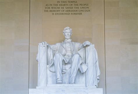 Lincoln Memorial In The National Mall Washington Dc Editorial Stock