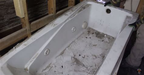 Remove ledger supports for the tub and make sure all of the drains and pipes are removed from the tub and sealed off. How to Remove an Old Bathtub for a Remodel | Bathroom ...
