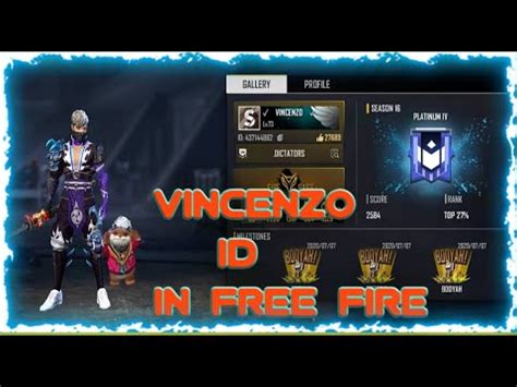 Enjoy vincenzo live stream on nimo tv. VINCENZO ID IN FREE FIRE || VINCENZO FREE FIRE FULL ...
