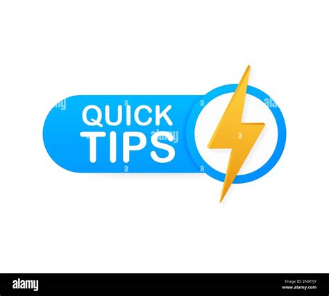 Quick Tips Hint Helpful Tricks Tooltip For Website Creative Banner