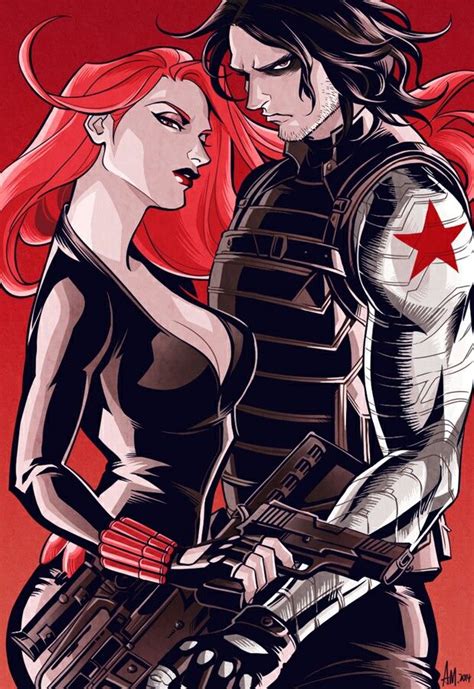 Widow And Winter Marvel Winter Soldier Black Widow Winter Soldier