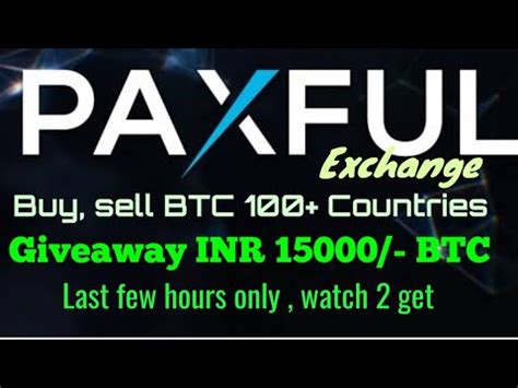 Virtual currency conversions 1 btc to inr. paxful.com@ Giveaway Inr...15000/ BTC - YouTube
