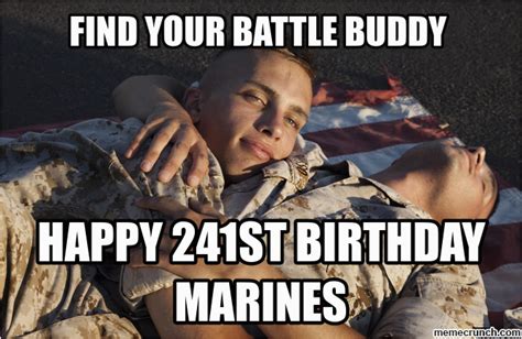 Usmc Birthday Meme 241 Marine Corps Birthday Battle Buddy BirthdayBuzz
