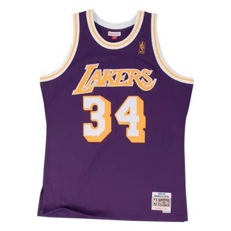 Mitchell Ness Los Angeles Lakers Shaquille O Neal Jersey Shaq
