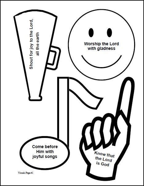 I used this pattern for another project, and decided to take it and turn it into a coloring page. Bible Lessons to Teach Children How to Worship - Psalm 100 ...