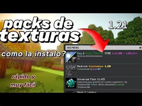 Como INSTALAR PACKS DE TEXTURAS En MINECRAFT 1 20 81 Para Android