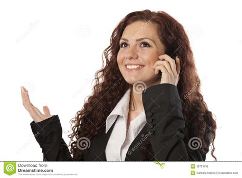 Talking On The Phone Royalty Free Stock Photo - Image: 18723195