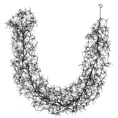 Michaels Halloween Decoration 5ft. Black Moss Coiled Garland by Ashland