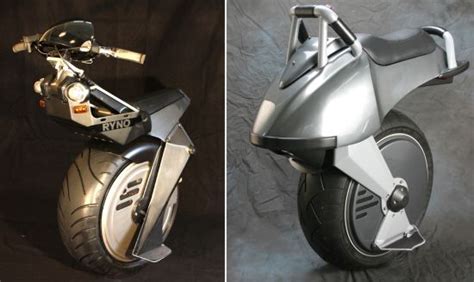 Electric motorcycle rocks one wheel. wackyboards: Ryno Motors