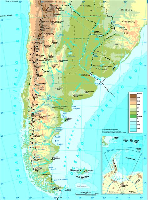 Altitude Map Of Argentina