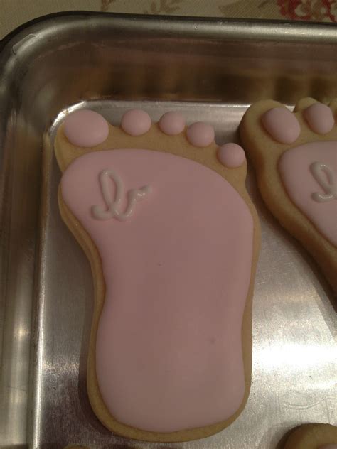 Baby Feet Baby Shower Cookies Baby Cookies Pink Cookies