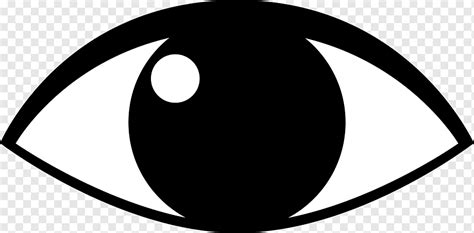 Eye Cartoon Eyes Outline S White Monochrome Human Eye Png Pngwing