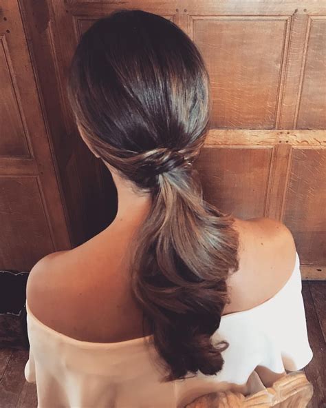 Ponytail A Simple Low Pony For One Elegant Bridesmaid Working