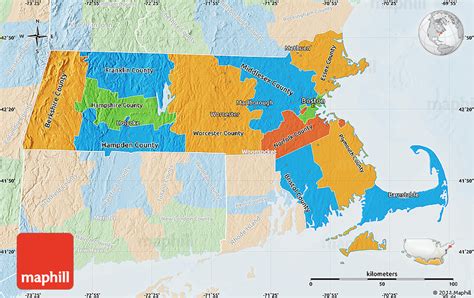 Political Map Of Massachusetts Nyc Map