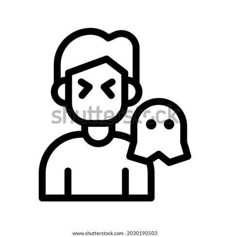 Fear Icon Illustration Vector Graphic Stock Vector Royalty Free