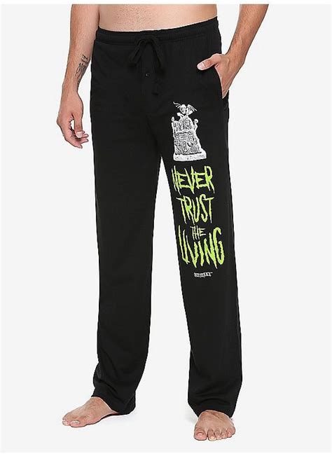 Hot Topic Beetlejuice Never Trust The Living Guys Pajama Pants Never Trust The Living