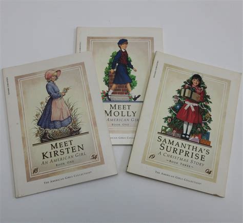 american girl doll book choice of kirsten molly or samantha vintage 90s accessory for retired