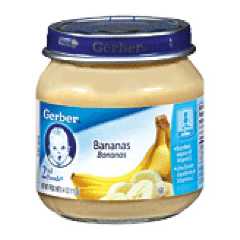 Gerber stage 1 baby cereals (starter) are first foods ideally suited for your baby's developing digestive system. Gerber 2nd Foods Baby Food Bananas 4oz - Stage 2 Food ...