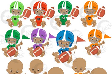 Sport Baby Football Player Baby Clipart Graphics Amb 2365 By