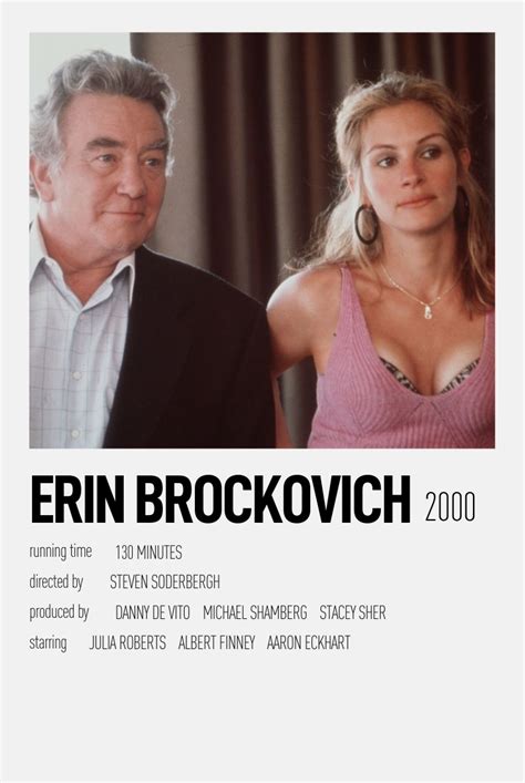 Erin Brockovich Minimalist Movie Poster Erin Brockovich Movie