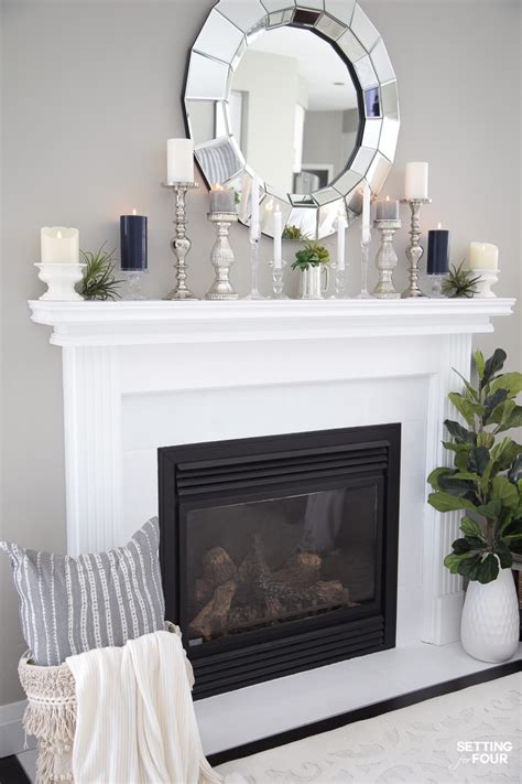 Summer Fireplace Mantel Decorating Ideas