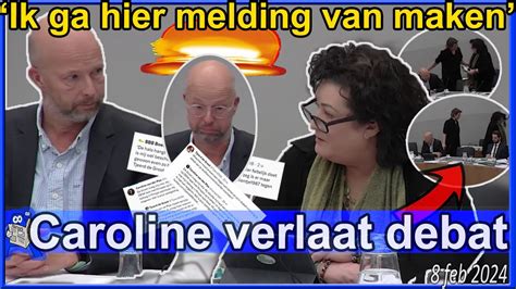 Volledige Escalatie Caroline Van Der Plas Is Intimiderende Tjeerd De