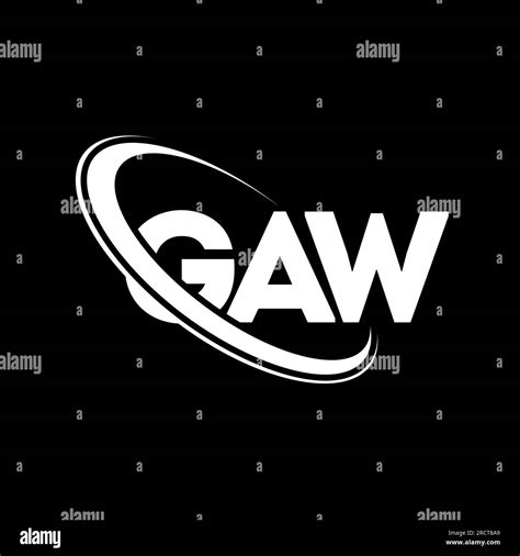 Gaw Logo Gaw Letter Gaw Letter Logo Design Initials Gaw Logo Linked With Circle And Uppercase