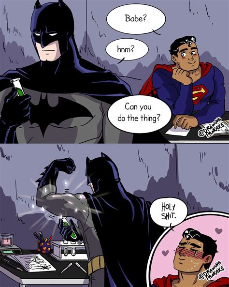 Superbat Superman Clarkkent Batman Brucewayne Batman Funny