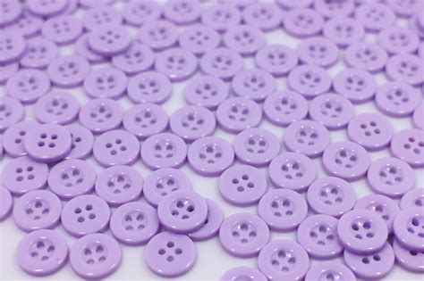 50 Lavender Purple Buttons Resin Buttons Four Holes Buttons Etsy