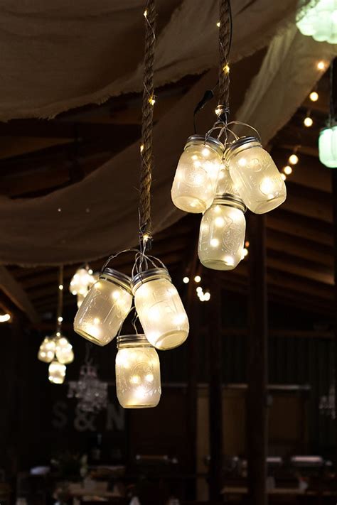 Hanging mason jar solar lights, 6 pack 30 leds fairy lights with jars and hangers, ipx6 waterproof hanging solar lights outdoor, solar lanterns for balcony backyard garden fence patio decor. 15 Ideas for Outdoor Mason Jar Lights to Add a Romantic ...